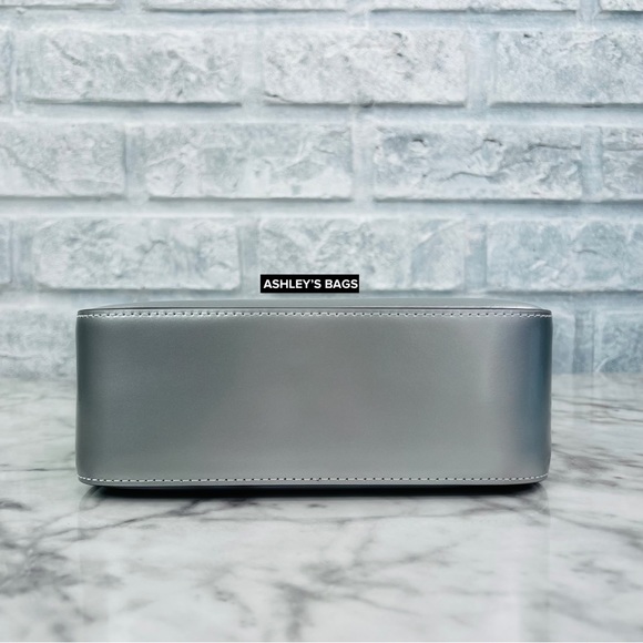 Kate Spade Sam Icon Metallic Patent Leather Mini Hobo Bag In Starlight Spazzola - Picture 6 of 15